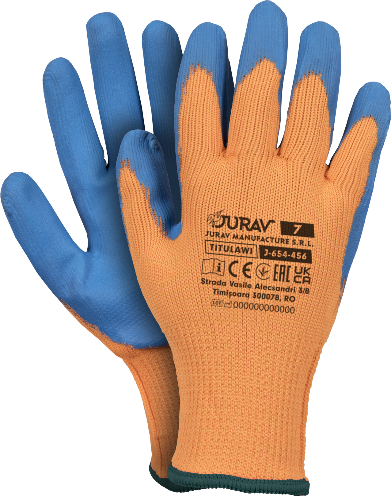J-TITULAWI PN Work Gloves | Polyester with Latex Coating
