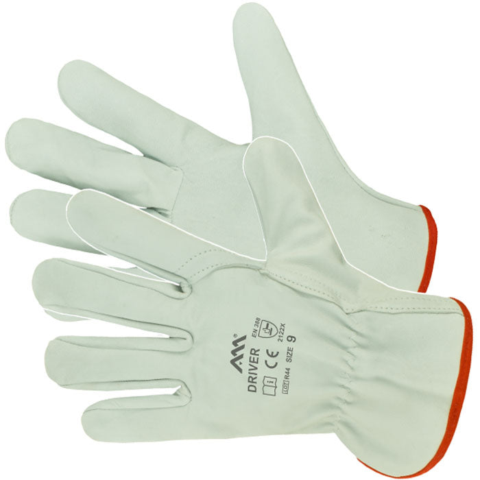 WORK GLOVES DRIVER KAT.2 | Leather, Protection & Comfort