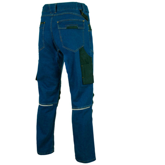 Work jeans trousers/with additional pockets. Work pants framing/farming/auto mechanic.