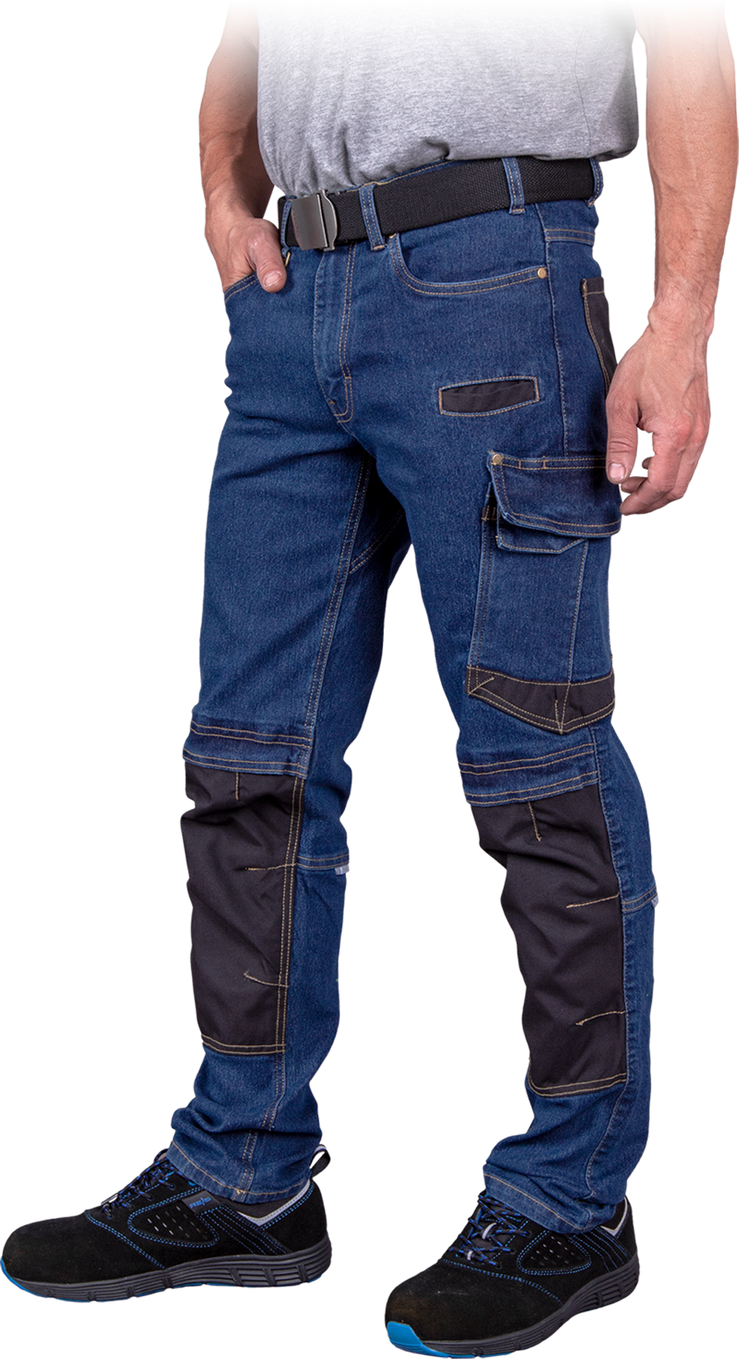 JEANS 303-T BLUE Summer Denim Work Pants