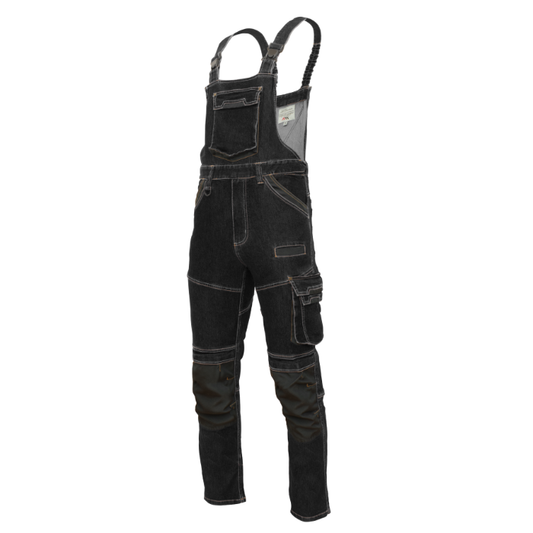 COLEMANN Black Denim Work Bib Overalls