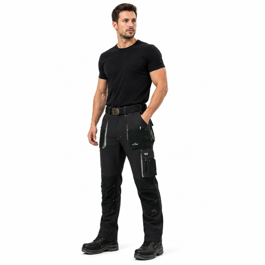CLASSIC GREY 5196 — reinforced work trousers Oxford 600D 260 g/m²
