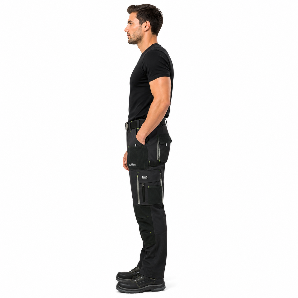 CLASSIC GREY 5196 — reinforced work trousers Oxford 600D 260 g/m²