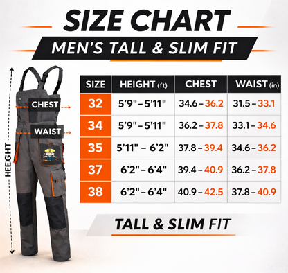 Work bib overall with additional pockets with adjustable straps "Classic-ogr"