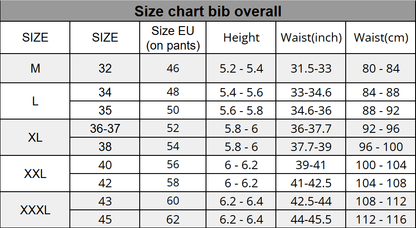 Work Bib Overall for carpenter,automotive,framing with Adjustable Straps and with grey inserts