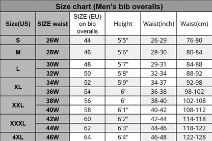 Work bib overall for men CLASSIC-GREY-B adjustable straps durable workwear