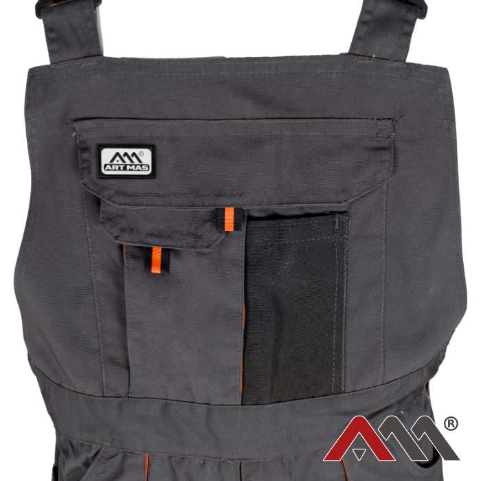 Work bib overall with additional pockets with adjustable straps "Classic-ogr"