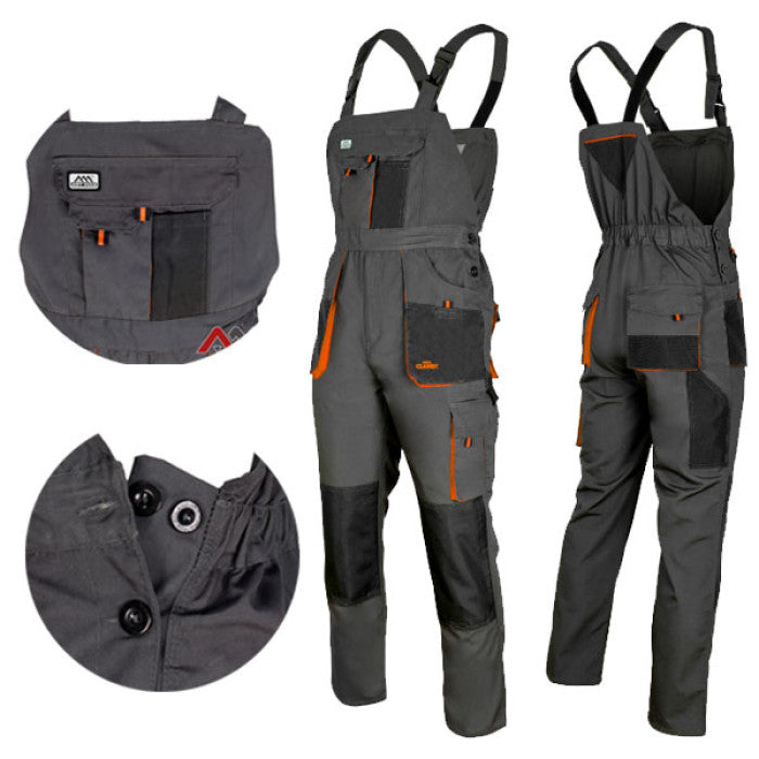 Work bib overall with additional pockets with adjustable straps "Classic-ogr"