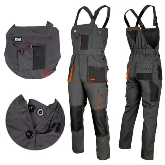 Work bib overall with additional pockets with adjustable straps "Classic-ogr"