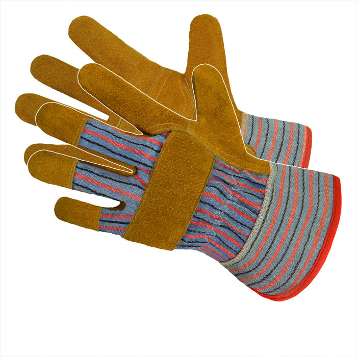 Split leather work gloves RDZ | Durable gloves with protective cuff