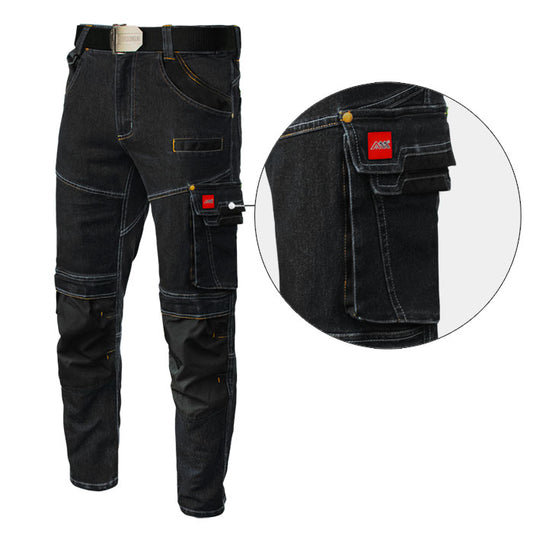 COLEMANN JEANS BLACK Work Jeans – Durable Stretch Pants with Modern Design and High Comfort